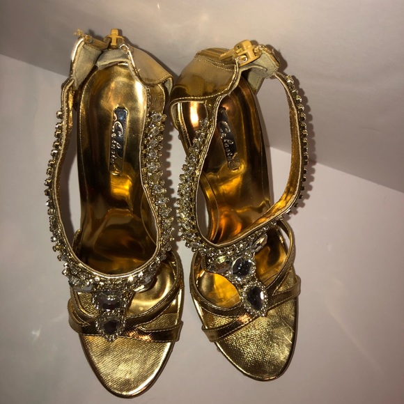 Gold Celeste Heels - Picture 6 of 8